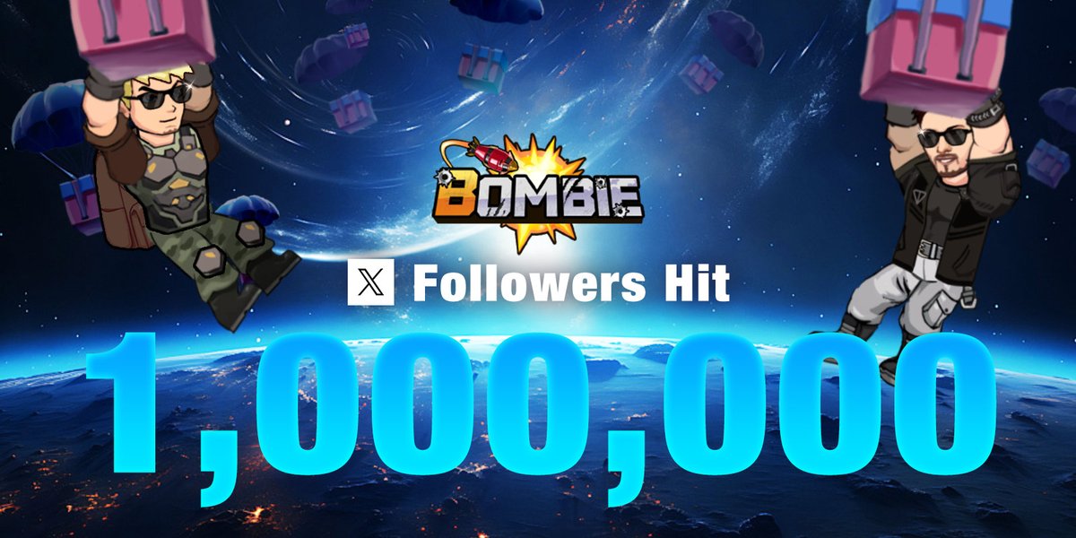 🔥🔥🔥 BOMB, WE FINALLY DO IT! 💣

1,000,000 X followers reached, surpassing San Francisco's total population!
This incredible achievement showcases the extraordinary engagement within our growing community! 🎉

Join Bombie Journey -  t.me/catizenbot/bom…

🔥We're not just