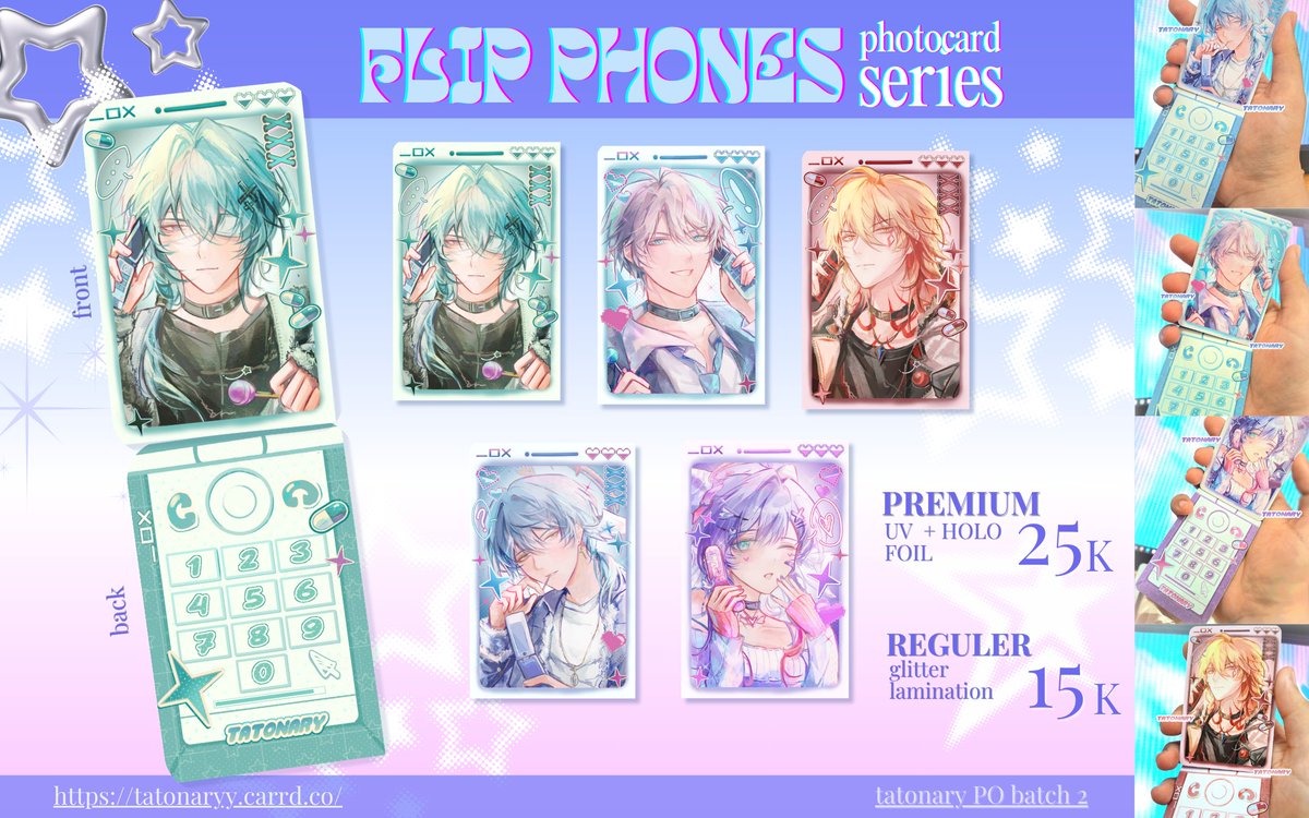 Tatonary's tweet image. (🔁  & 💗 are very 🩵✨️!) 
#CFXX PO 2 heree!
📌GIVEAWAY OPEN! 
like + RT + tag 1 friend
PO⏬️⏬️⏬️
🔗 tatonaryy.carrd.co
🗓 : 5-12 apr
Pickup both days & Mail (🍊 from jkt)
GOs are welcomed!! 
Fandom : HSR , ALNST , GI 
#cf20 #comifuro20 #comifuro20catalogue 
⬇️