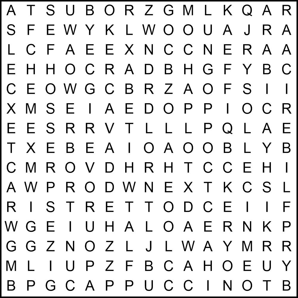 AusomeTech's tweet image. See how well you know Coffee Varieties in today's Word Search. Tomorrow, we'll reveal all the answers. Good luck! #ChallengeYourMind #WordSearchFun 𝗦𝘁𝗮𝘆 𝗶𝗻𝗳𝗼𝗿𝗺𝗲𝗱. 𝗛𝗶𝘁 𝘁𝗵𝗲 𝗳𝗼𝗹𝗹𝗼𝘄 𝗯𝘂𝘁𝘁𝗼𝗻! #codeorg #csta #ScratchEducationCollaborative #ausometech