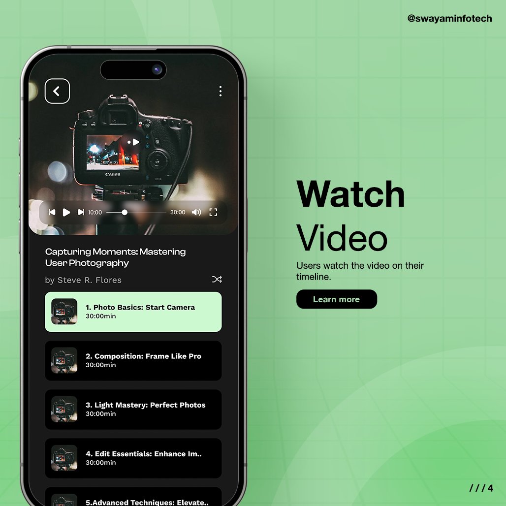 swayaminfotech's tweet image. Explore the power of online learning with our e-learning app. Introducing the Smart Learn Video Application—an innovative E-learning platform. Elevate your organization's educational experience.
.
Visit: swayaminfotech.com/smart-learn-vi… 
.
#elearningappdevelopment #smartlearnapp