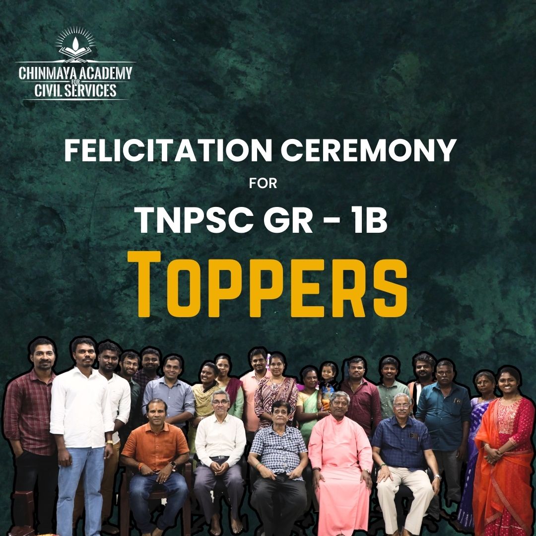 chinmayaacademy's tweet image. Felicitation Ceremony for TNPSC Group 1B Toppers at Chinmaya Academy for Civil Services

#tnpsc #tnpscgroup1 #tnpscgroup1b  #chinmayaiasacademy #toppers #tnpsctoppers #tnpscexams #tnpsccoaching