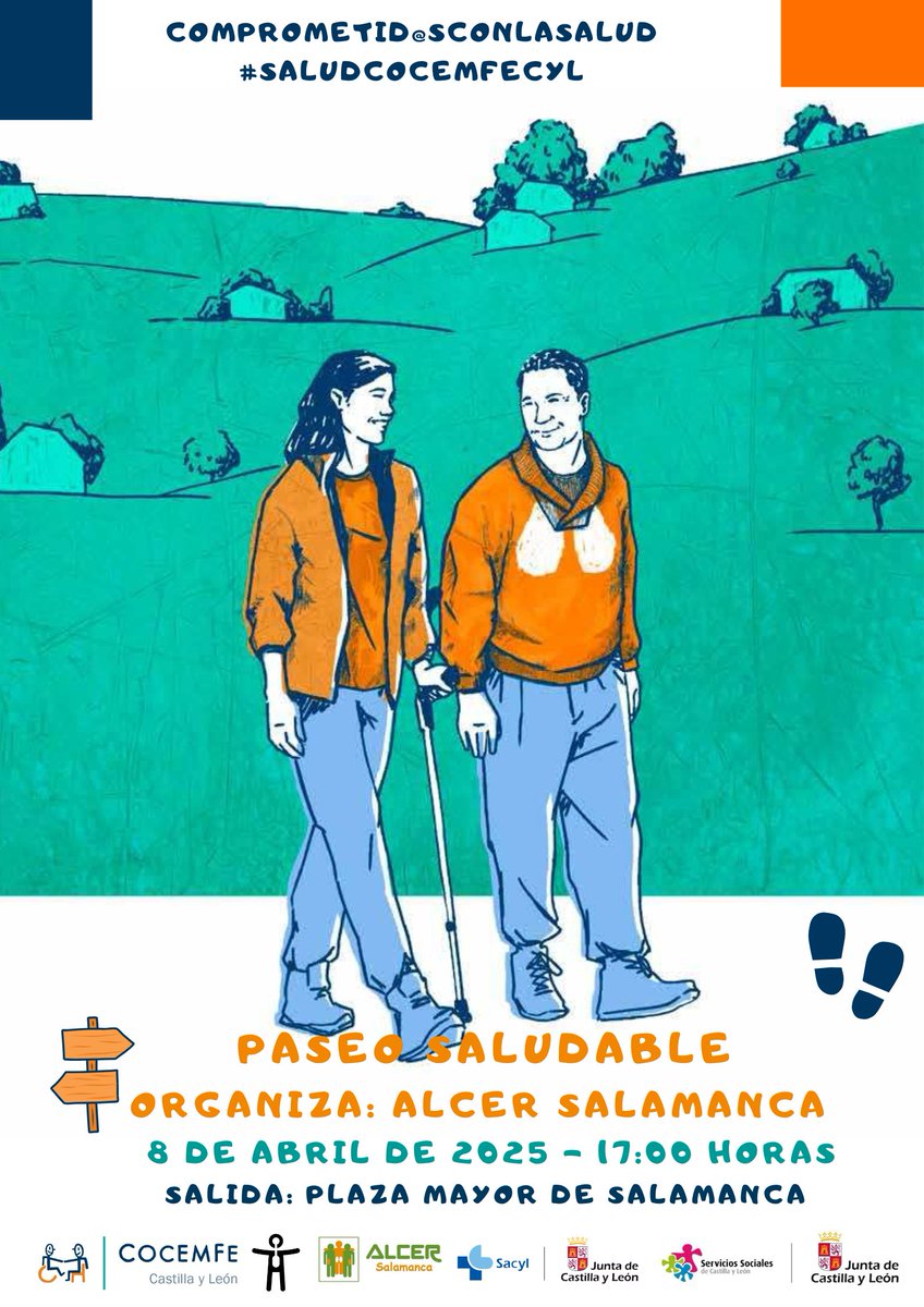 CocemfeCyL (@cocemfecyl) on Twitter photo ¿Te apetece cuidarte? Desde #Salamanca, <a href="/alcersalamanca/">ALCER Salamanca</a> nos propone participar en un paseo saludable
No te lo puedes perder¡¡ 😍
📆8 de abril
⏰17:00 horas
🖲 Plaza Mayor de Salamanca Comprometid@sconlasalud
#saludcocemfecyl ¿Te apetece cuidarte? Desde #Salamanca, <a href="/alcersalamanca/">ALCER Salamanca</a> nos propone participar en un paseo saludable
No te lo puedes perder¡¡ 😍
📆8 de abril
⏰17:00 horas
🖲 Plaza Mayor de Salamanca Comprometid@sconlasalud
#saludcocemfecyl