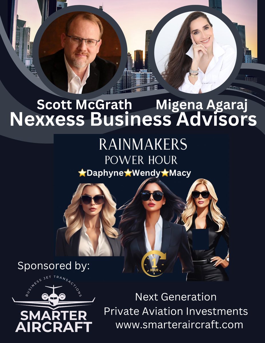 Wendy Butler Official (@thewendybutler) on Twitter photo Looking forward to next weeks podcast with <a href="/MigenaNYC/">Migena</a> and Scott McGrath of Nexxess Business Advisors who will be talking about advanced tax strategies and the ultimate in asset protection through Trusts.
Join my co-hosts <a href="/She_Aspires/">Daphyne Christine</a> and <a href="/MacyNelson13/">MacyNelson</a> every Tuesday at 5:00 EST Looking forward to next weeks podcast with <a href="/MigenaNYC/">Migena</a> and Scott McGrath of Nexxess Business Advisors who will be talking about advanced tax strategies and the ultimate in asset protection through Trusts.
Join my co-hosts <a href="/She_Aspires/">Daphyne Christine</a> and <a href="/MacyNelson13/">MacyNelson</a> every Tuesday at 5:00 EST