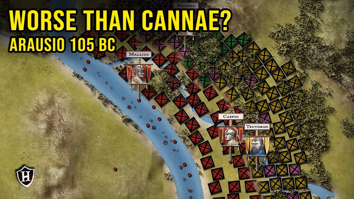 Worse than Cannae? - Battle of Arausio, 105 BC - Teutones and Cimbri challenge Rome youtu.be/LElkpy3P57s

#rome #germania #history #documentary #historymarche #marius