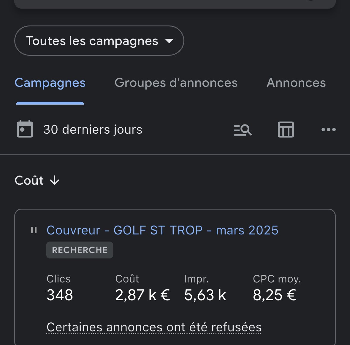 Pourquoi les couvreurs sont aussi chauds sur le SEO local ? Voilà un élément de réponse …. Ça coûte moins cher de monter 2 ou 3 sites satellites avec chacun une gg maps …