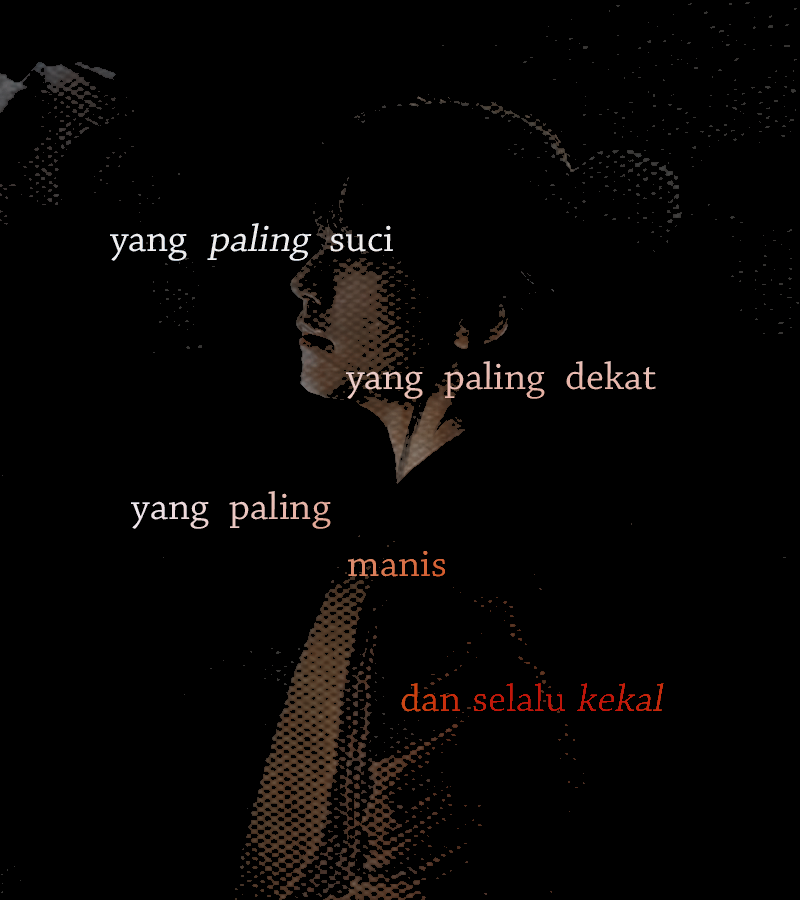 DOSAMU yang paling besar
bukanlah kebohonganmu, Mpu,
tapi SYIRIK, S Y I R I K!

kau elukan namamu bagai tuhan,
demagog bagi mereka yang tuli,
mesias bagi mereka yang buta.

DOSAMU yang paling besar
bukanlah kebohonganmu, S E N G K U N I!
tapi SYIRIK, S Y I R I K!