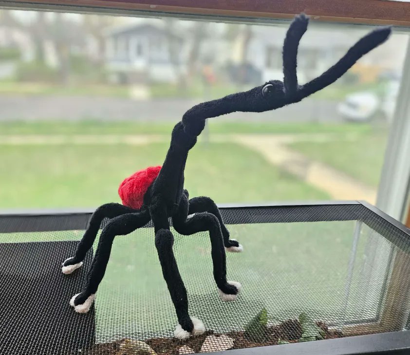 plushypuppy's tweet image. Good morning, have a giraffe weevil to soothe the nerves.
Are you soothed yet? Look at his lil boots!

This guy&apos;s up in my shop, currently one of a kind.