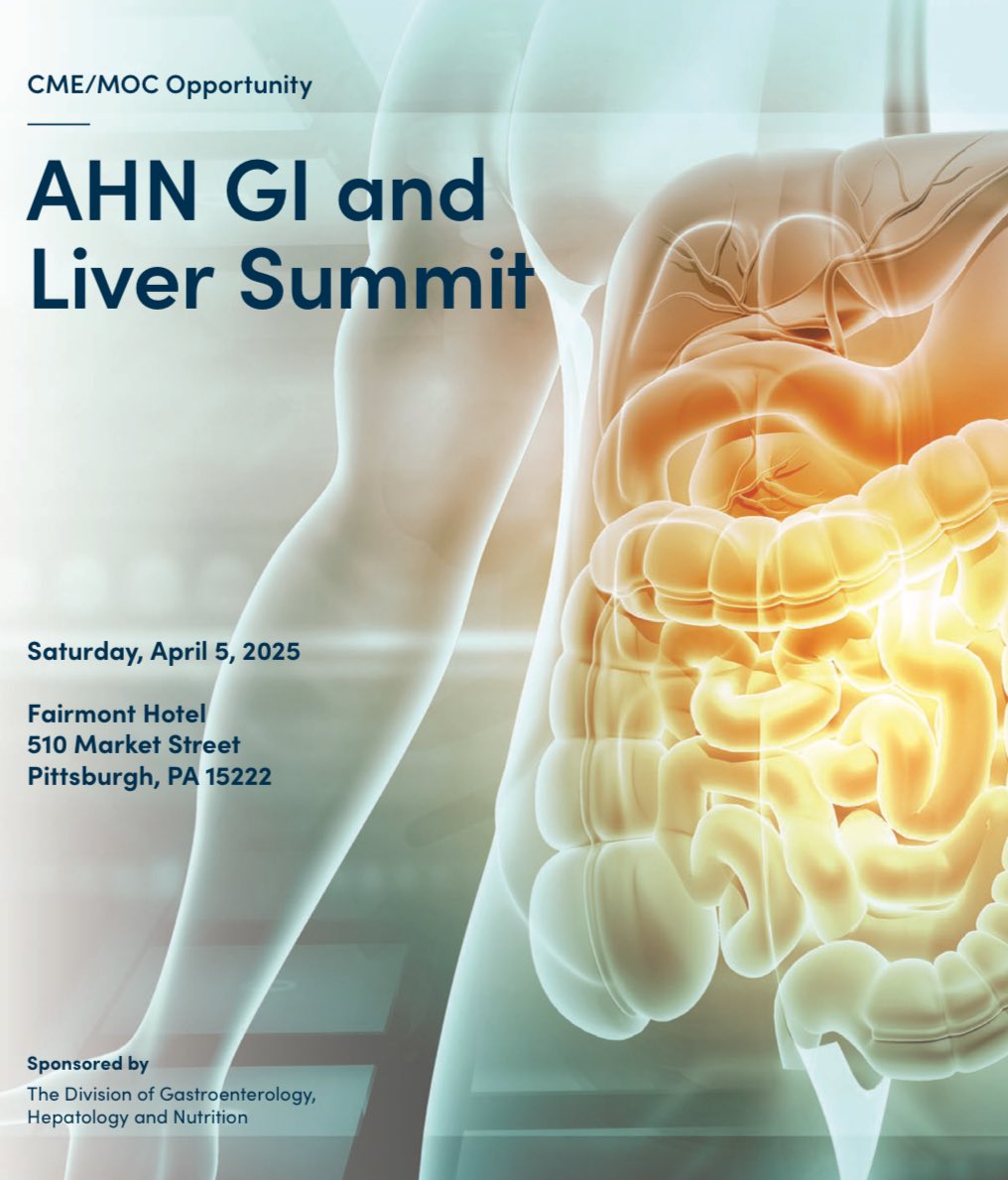 Saad Javed, MD (@saadjavedmd) on Twitter photo Rainy Pittsburgh but it's raining (clinical pearls). So thrilled and grateful for this wonderful lineup of speakers.
<a href="/AHNGastro/">AHN Gastroenterology, Hepatology and Nutrition</a>'s Annual GI and Liver Summit is off to a phenomenal start. Rainy Pittsburgh but it's raining (clinical pearls). So thrilled and grateful for this wonderful lineup of speakers.
<a href="/AHNGastro/">AHN Gastroenterology, Hepatology and Nutrition</a>'s Annual GI and Liver Summit is off to a phenomenal start.