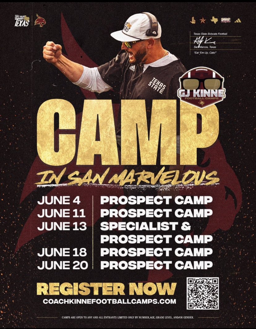 Grayson Hicks (@graysonhicks_1) on Twitter photo Blessed to receive a camp invite to <a href="/TXSTATEFOOTBALL/">Texas State Football</a> from <a href="/TrustMyEyesO/">⭕️FFERTUNITY</a>!! Ready to come out and compete. <a href="/Coach_Stuck/">David Stuckman</a> <a href="/SR_scouting/">Scouting Report</a> <a href="/Beckville_Sport/">Beckville Athletics</a> <a href="/24_RossC/">Cody Ross</a> <a href="/PlayBookAthlete/">PLAYBOOK ATHLETE</a> <a href="/youareathlete/">You Are Athlete</a> <a href="/LoneStarPrepsTX/">LoneStarPreps.com</a> Blessed to receive a camp invite to <a href="/TXSTATEFOOTBALL/">Texas State Football</a> from <a href="/TrustMyEyesO/">⭕️FFERTUNITY</a>!! Ready to come out and compete. <a href="/Coach_Stuck/">David Stuckman</a> <a href="/SR_scouting/">Scouting Report</a> <a href="/Beckville_Sport/">Beckville Athletics</a> <a href="/24_RossC/">Cody Ross</a> <a href="/PlayBookAthlete/">PLAYBOOK ATHLETE</a> <a href="/youareathlete/">You Are Athlete</a> <a href="/LoneStarPrepsTX/">LoneStarPreps.com</a>