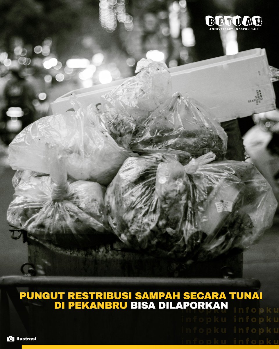 infoPKU's tweet photo. Wali Kota Pekanbaru Agung Nugroho menyatakan bahwa pembayaran retribusi sampah sudah menerapkan non-tunai. Masyarakat bisa langsung membayar secara transfer ke rekening daerah.

#infoPKU #sampahPKU https://t.co/xrhHwre6Pl