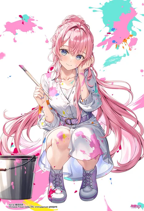 ピアプロポップアップペンキペイントルカ姉#piapro #ピアプロ 