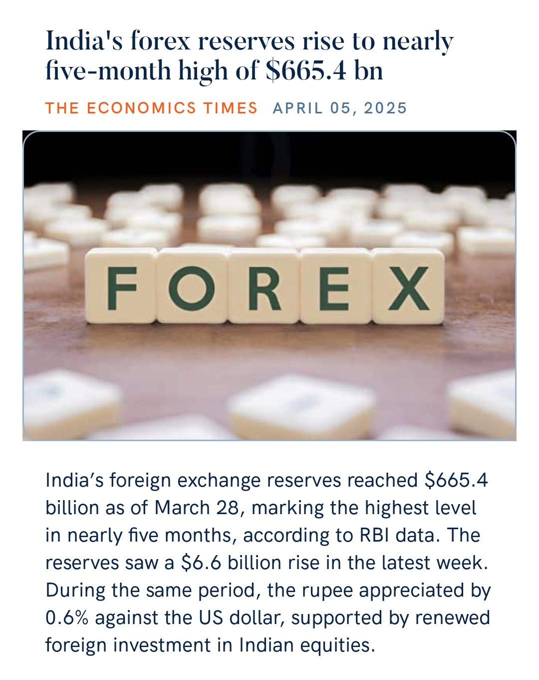 Analyzing the Impact of India's Forex Reserves Surge on the Rupee