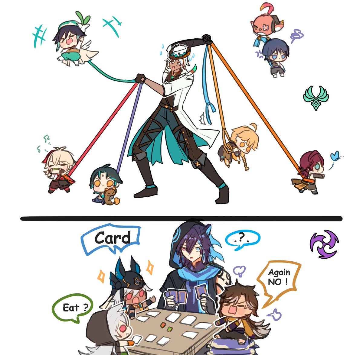 pun_rii's tweet image. Tall Anemo🌪️ and Tall Electro⚡️
😅 #xiao #aether #scaramouche #wanderer #venti #kazuha #heizou #ifa #ororon #cyno #Sethos #razor