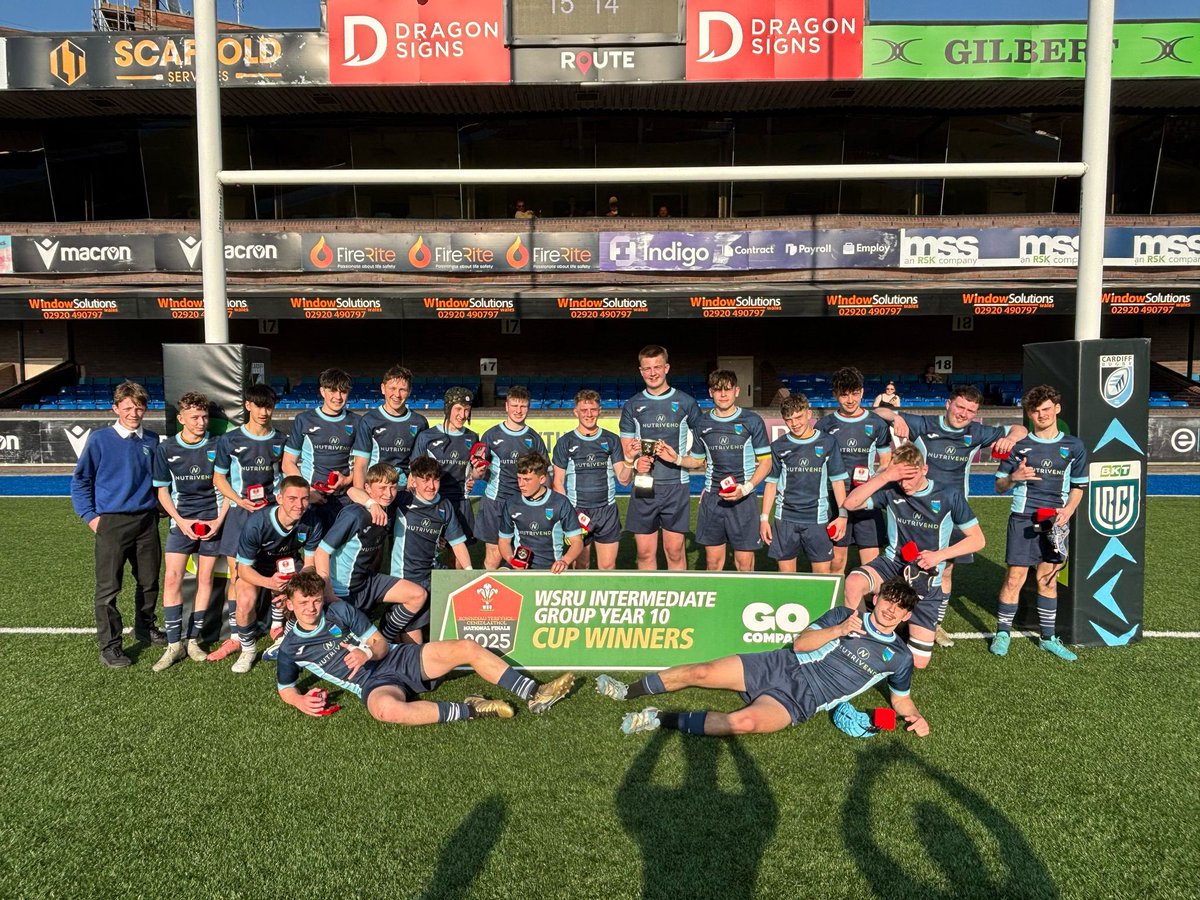 An unprecedented 3 Welsh Cups in a row for this special group of boys!

🏆 Yr 8
🏆 Yr 9
🏆 Yr 10

Many thanks to <a href="/Nutrivend/">Nutrivend</a> <a href="/CMS_Teamwear/">CMS Teamwear</a> for sponsoring our final kits👌 

Created memories than no one can take away from! 🔵⚪️