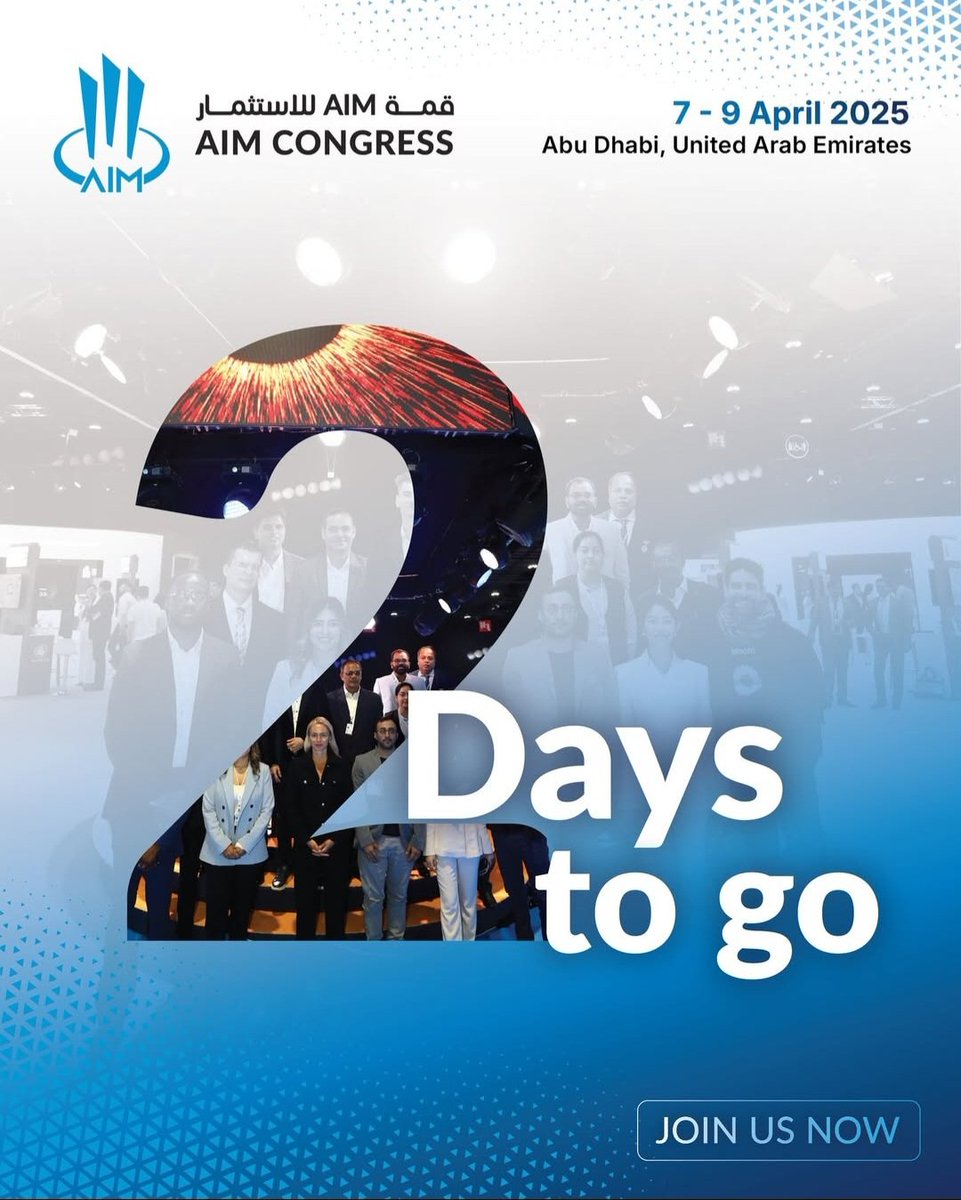 aananura's tweet photo. Are you ready to be part of the future?

📆 7 - 9 April 2025
📍 ADNEC, Abu Dhabi, United Arab Emirates
💻 Register now: https://t.co/zKmeWit2mU

#AIMCongress2025 #GlobalInvestment #2DaysToGo https://t.co/BMdX71iWt7