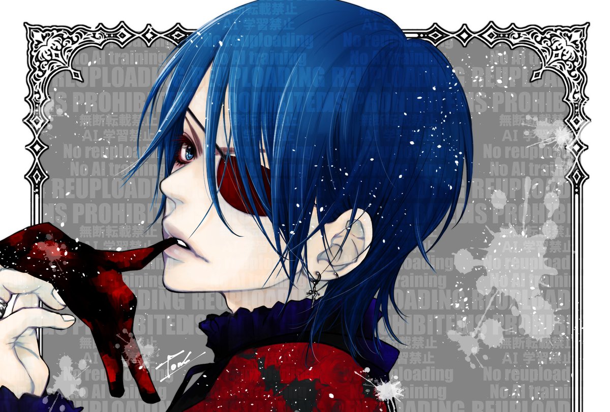 黒執事楽曲提供祝いなので数年放置してたHYDE坊ちゃんに色塗ったった…！！
