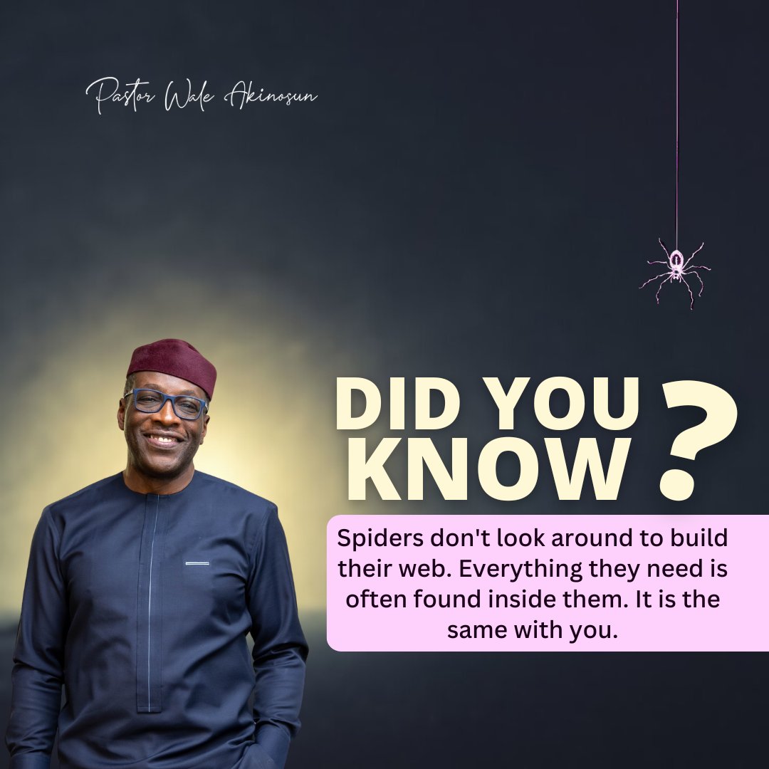 Everything you need to succeed in life is already inside you!

Confess with me today, I am a success! Everything I lay my hands upon is successful. In Jesus' name. Amen.

#PastorWaleAkinosun #ChristianPage #SuccessInGod #PrayerForSuccess