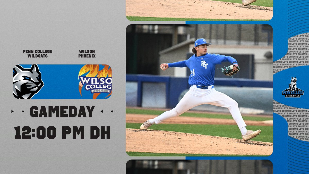 It's Wildcat Gameday!  The Cats travel to Chambersburg to take on Wilson College in a United East Conference DH
#LetsGoCats
#TheBrotherhood