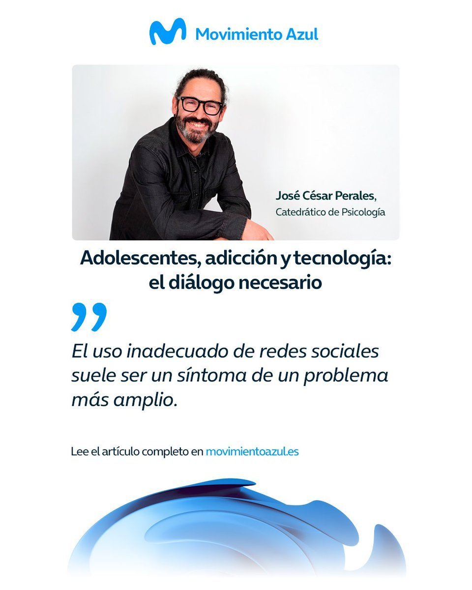 Siempre encantado de poner algo de calma en este asunto.  

"Adolescentes, adicción y tecnología: el diálogo necesario" #MovimientoAzul 

bit.ly/41Z7Dgo