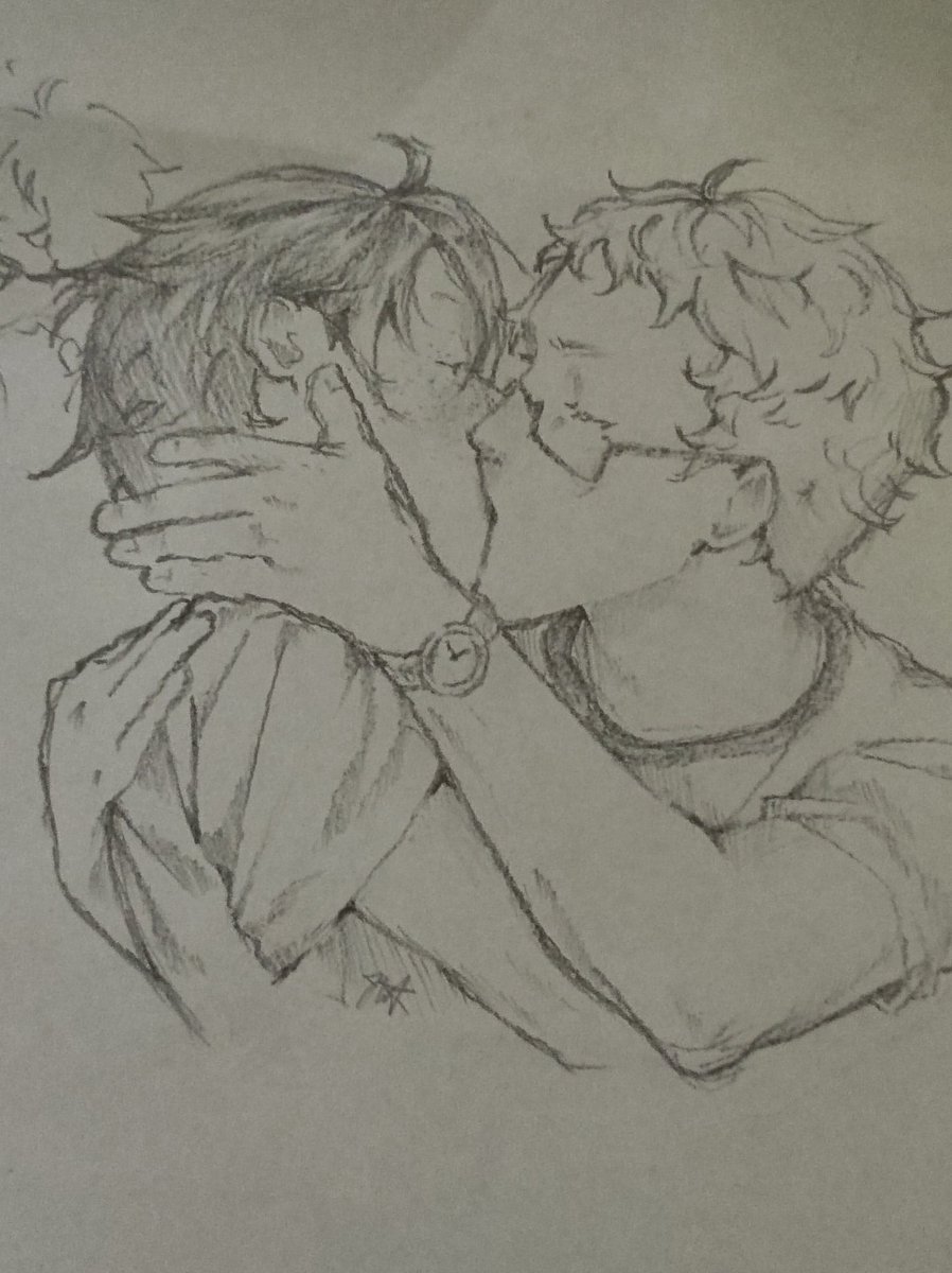 Nj_1509's tweet image. It&apos;s been a while since I&apos;ve posted my art😭 here&apos;s #tskym

 #tsukiyama #haikyuu