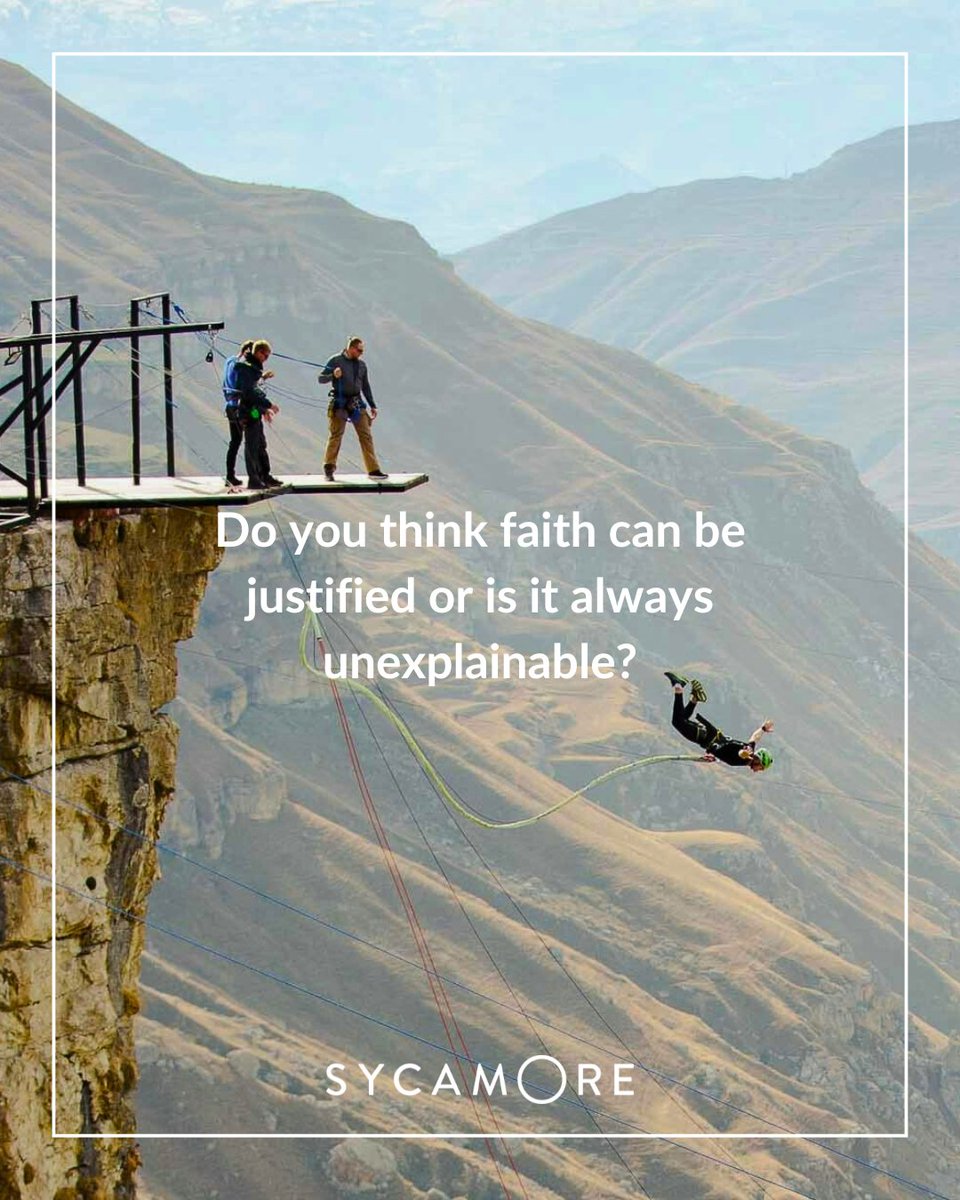 🌟 Do you think faith can be justified or is it always unexplainable? 🌟

Is faith something we feel? Something we choose? Or something we can truly explain?

Watch the full video here: sycamore.fm/videos/session…

We’d love to hear what you think 👇