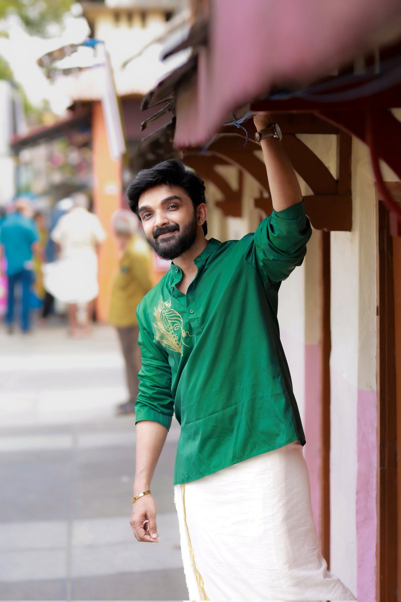 Keeping it classic in dhothi and smile 💚