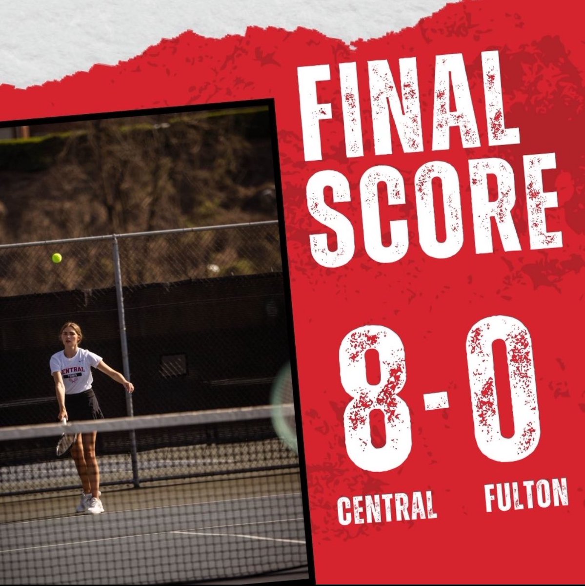 Great job by our Tennis team vs. Fulton!