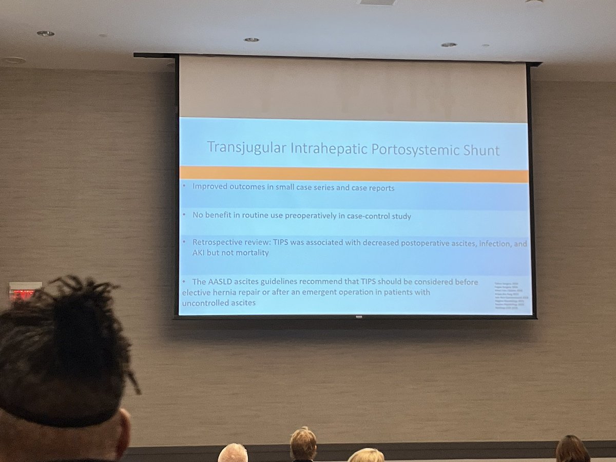 Elliot Tapper (@ebtapper) on Twitter photo Dear #surgery
Post-op complications are no good
If we could prevent, we would
But if in TIPS you hope
Evidence, experience, both say nope
Atoosa Rabiee <a href="/AHNGastro/">AHN Gastroenterology, Hepatology and Nutrition</a> meeting
Preemptive TIPS because portal hypertension is not awesome Dear #surgery
Post-op complications are no good
If we could prevent, we would
But if in TIPS you hope
Evidence, experience, both say nope
Atoosa Rabiee <a href="/AHNGastro/">AHN Gastroenterology, Hepatology and Nutrition</a> meeting
Preemptive TIPS because portal hypertension is not awesome
