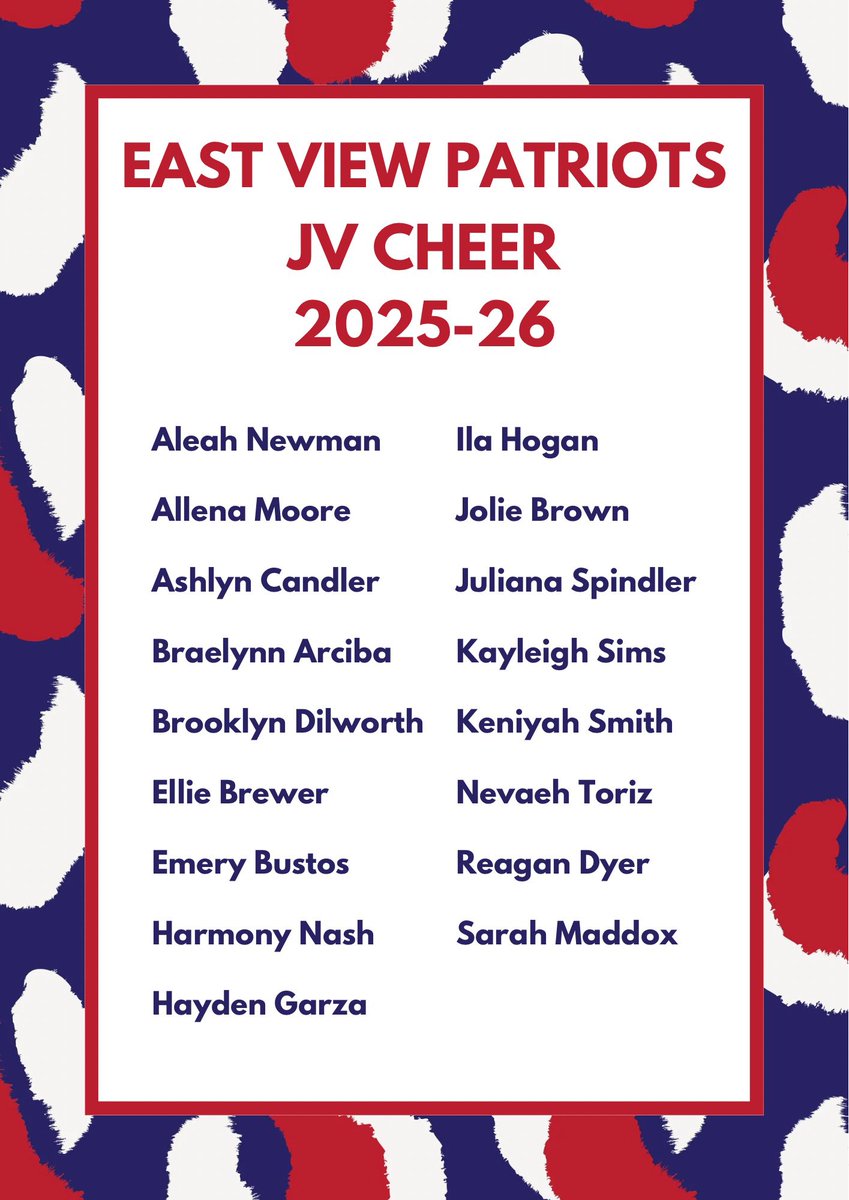 Congratulations to our new cheer teams for the 2025-26 season! ❤️📣🤍