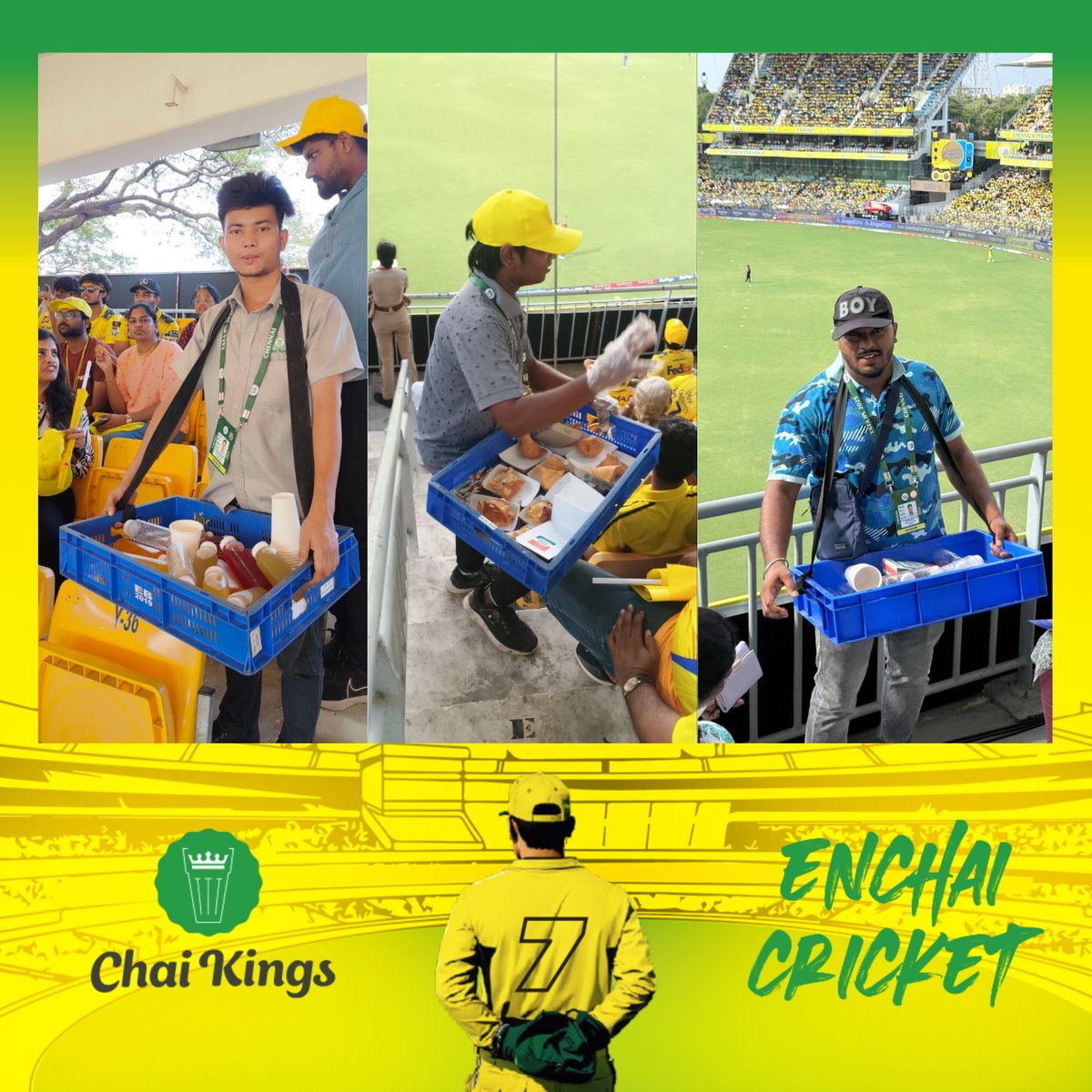 #CSKvsDD Chai Kings reporting Live from the Chepauk Stadium. Chaifully serving all #cskfans and #spectators during the #ipl2025 match