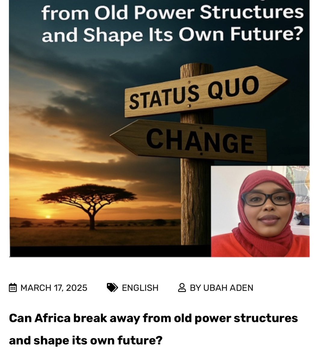 In 2025, Africa stands at a critical juncture. Political shifts, youth-driven demands for reform, and escalating regional conflicts mark a defining moment for the continent.

ubahaden.com/can-africa-bre…