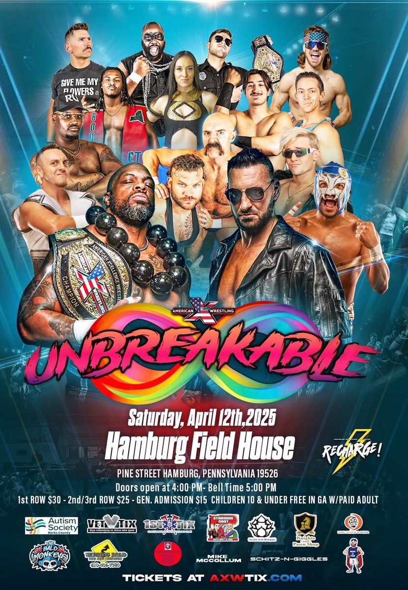 Security Inc. (@securityincpro) on Twitter photo Citizens of <a href="/Official_AXW/">American Xcellence Wrestling | AXW</a> :
Our Tag Team Title reign is #Unbreakable
Our LAW is #Unbreakable
And the #Unbreakable ♾️ event is just ONE WEEK AWAY! 🚨
🎟️: AXWTIX.COM Citizens of <a href="/Official_AXW/">American Xcellence Wrestling | AXW</a> :
Our Tag Team Title reign is #Unbreakable
Our LAW is #Unbreakable
And the #Unbreakable ♾️ event is just ONE WEEK AWAY! 🚨
🎟️: AXWTIX.COM