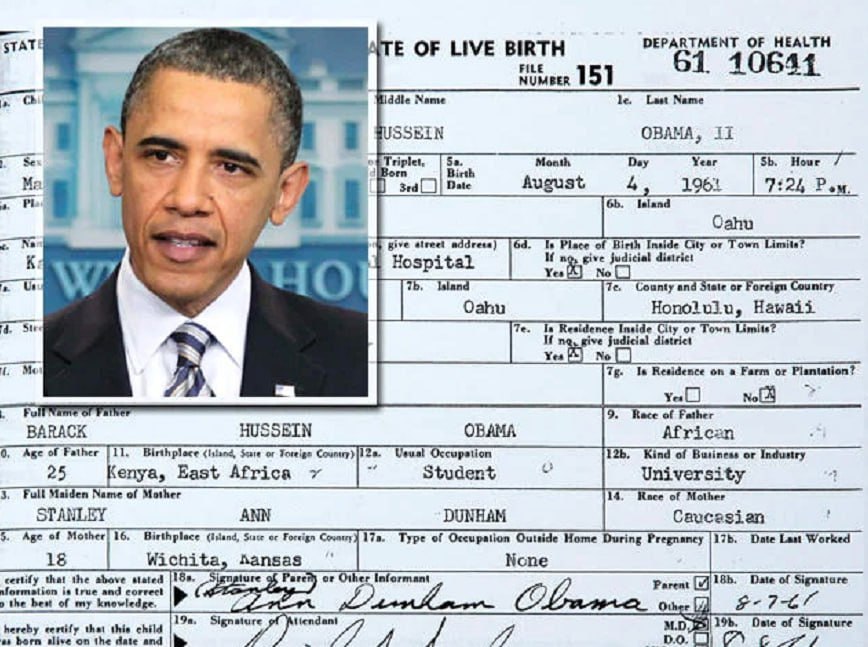 🚨BREAKING: Obama’s fraudulent birth certificate EXPOSED!

Explosive evidence proves he was NEVER a natural-born U.S. citizen. His presidency? Illegitimate. A WEF puppet groomed to infiltrate America at the highest levels!

The deep state’s biggest lie is crumbling. 

Thoughts?