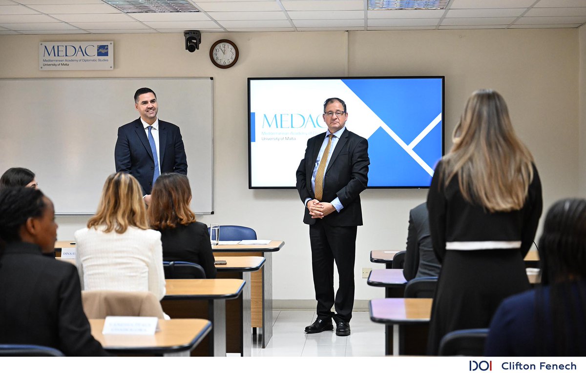Ministry for Foreign Affairs and Tourism (@mftmalta) on Twitter photo Announced that <a href="/MFTMalta/">Ministry for Foreign Affairs and Tourism</a> will increase scholarships for students from developing countries and war-torn regions.
<a href="/DeputyPMIanBorg/">Ian Borg</a> meets with international students at the <a href="/UMmalta/">University of Malta</a> and <a href="/MEDAC_Malta/">Mediterranean Academy of Diplomatic Studies MEDAC</a>
Read more: gov.mt/en/Government/… Announced that <a href="/MFTMalta/">Ministry for Foreign Affairs and Tourism</a> will increase scholarships for students from developing countries and war-torn regions.
<a href="/DeputyPMIanBorg/">Ian Borg</a> meets with international students at the <a href="/UMmalta/">University of Malta</a> and <a href="/MEDAC_Malta/">Mediterranean Academy of Diplomatic Studies MEDAC</a>
Read more: gov.mt/en/Government/…