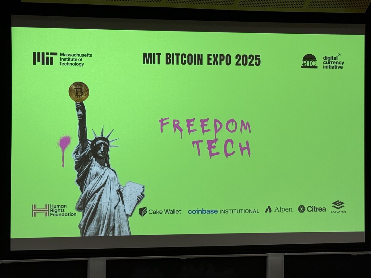 Vik Sharɱa 🇺🇸 (@vikrantnyc) on Twitter photo First outing for <a href="/cakewallet/">Cake Wallet</a>’s new logo! <a href="/MIT/">Massachusetts Institute of Technology (MIT)</a> @hrf First outing for <a href="/cakewallet/">Cake Wallet</a>’s new logo! <a href="/MIT/">Massachusetts Institute of Technology (MIT)</a> @hrf
