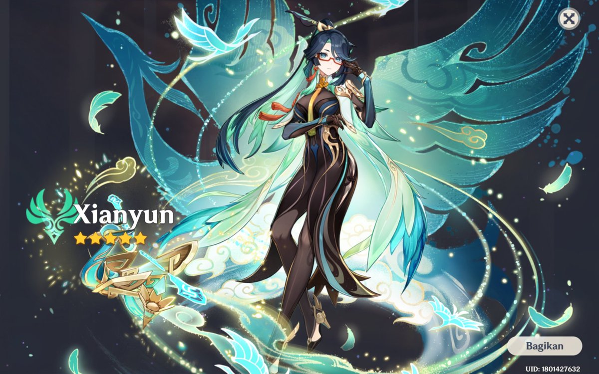 xiuangling's tweet image. udah lewat banget tapi birthday treatku dikasih xianyun sama hoyo guys 🧍🏻‍♀️🤍