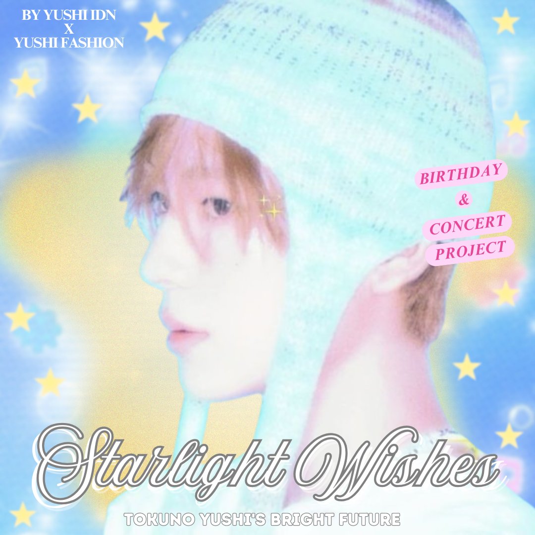 YUSHI_IDN's tweet photo. ⋆.˚✮𝓢𝓽𝓪𝓻𝓵𝓲𝓰𝓱𝓽 𝓦𝓲𝓼𝓱𝓮𝓼✮˚.⋆
[Yushi Fan Project]  
by @yushi_idn and @yushifashion_  

⭐starting today, project details &amp; various previews will be revealed soon, stay tuned and be part of the celebration! 

#YUSHI #유우시 #ユウシ #勇志 #NCTWISH #LOGinJAKARTA https://t.co/6KXxWEMGed