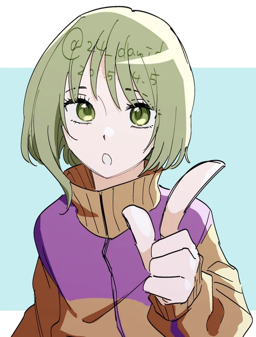 何かをワンポイントアドバイスしている