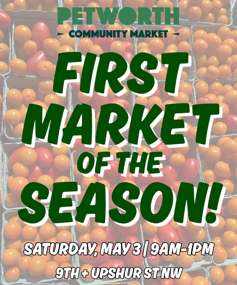 Mark your calendars: We’re one month out from the first market of our 2025 season! We’re so excited to welcome you back for delicious food, beautiful flowers, unique goods, &amp; so much more. It’ll be our 15th season, and we want to make this year our best one yet! #WashingtonDC