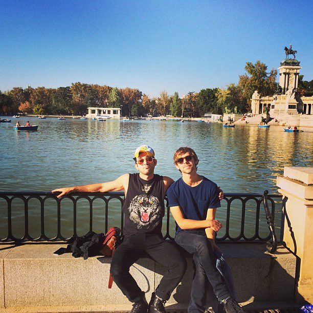 alldelightedppl's tweet image. Sufjan Stevens and Aaron Dessner