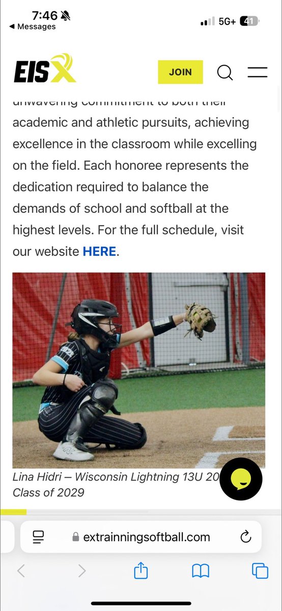 Lina Hidri (@lina_hidri) on Twitter photo Thank you <a href="/ExtraInningSB/">EXTRA INNING SOFTBALL</a> for the 116th ranking I will keep working hard to try and make the top 100 next year! And thank you recognizing my hard work in the classroom. <a href="/WILightning2029/">WI Lightning 2029/30</a> Thank you <a href="/ExtraInningSB/">EXTRA INNING SOFTBALL</a> for the 116th ranking I will keep working hard to try and make the top 100 next year! And thank you recognizing my hard work in the classroom. <a href="/WILightning2029/">WI Lightning 2029/30</a>