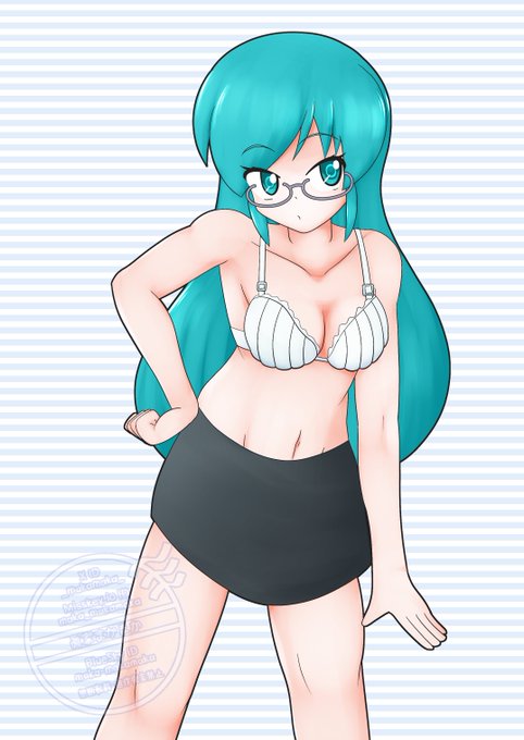 ブラスカート姿のうちの子アリシアを描いてみました! 表情2種でお送りします 