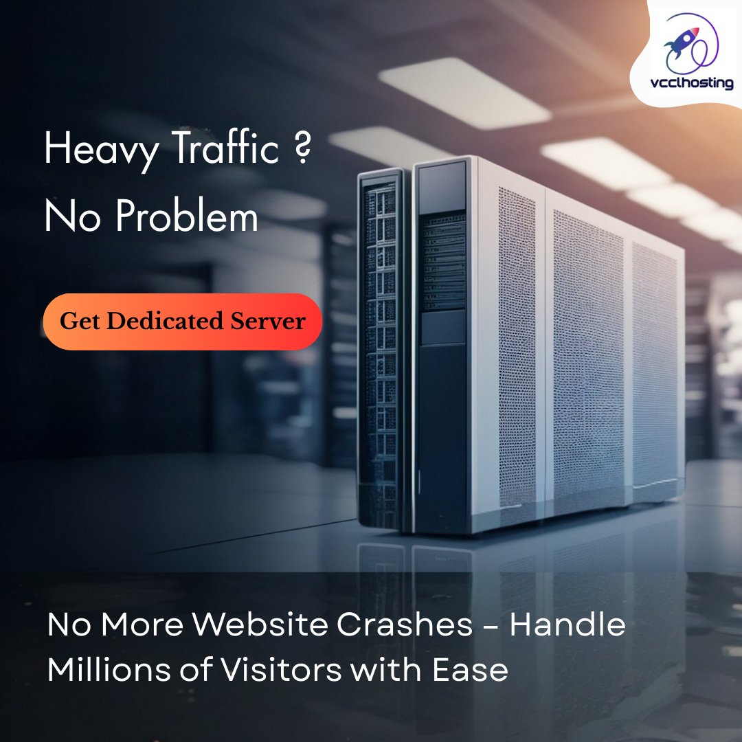 VCCLHosting's tweet image. Handle High-Traffic Like a Pro with Dedicated Servers
🛑Don’t let heavy traffic bring your website down.
🔥Get a Dedicated Server Today &amp;amp; Run at Full Speed!
🔗 vcclhosting.com/dedicated-serv…
#DedicatedServer #WebHosting #HighTrafficSolutions #NoMoreCrashes #ServerPerformance #VCCHosting