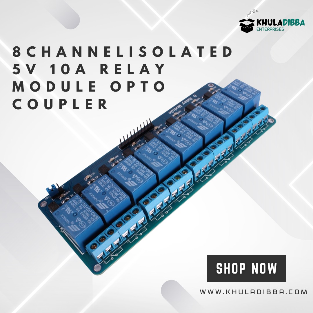 khuladibba's tweet photo. Control with confidence! ⚡🔧
The 8-Channel Isolated 5V 10A Relay Module with Optocoupler Protection is ideal for Arduino, home automation, and high-load switching applications.

FEEL FREE TO CONTACT US
Call: +91 6393705761, +91 8299089973
Website: https://t.co/IuSsSXx9kt https://t.co/ZF73ZvGmOz