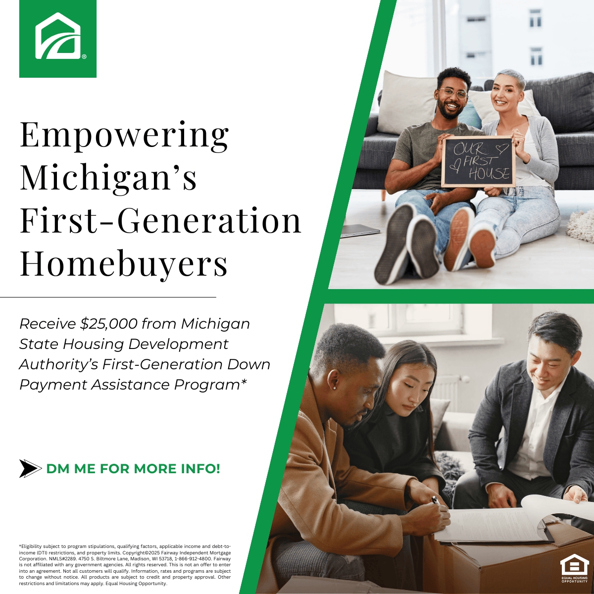 Tearing down barriers to homeownership! Get up to $25,000 for your down payment, closing costs and pre-paid escrows through Michigan State Housing Development Authority — DM today to find out if you qualify! mtgpro.co/dr/c/00gie