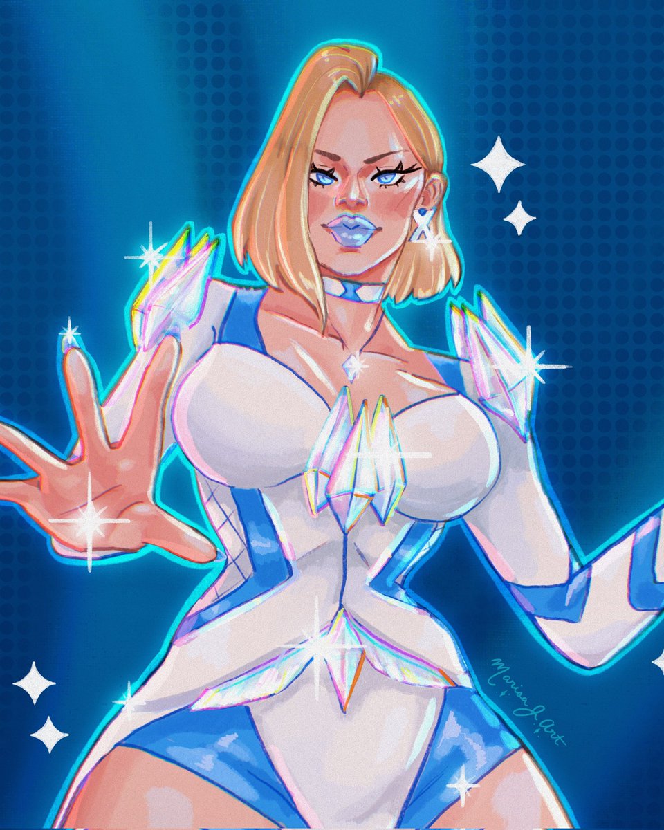 Emma Frost 🤍 drew this immediately after seeing the announcement on Thursday #EmmaFrost #MarvelRivalsfanart #marvelrivals #xmen