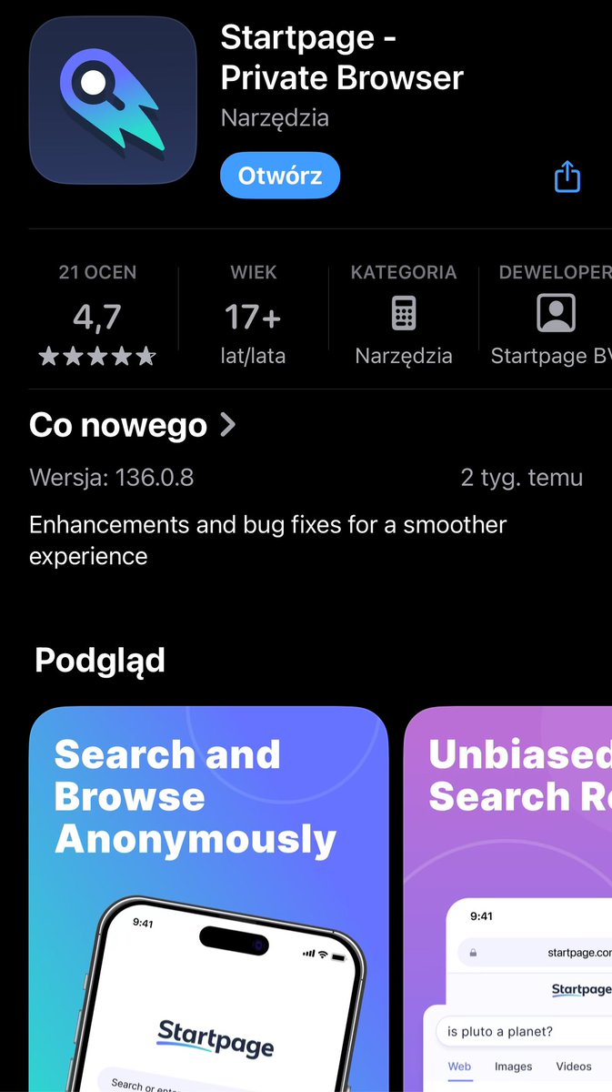 damazy_czorgut's tweet image. Vivaldi… i wszystko jasne. W komplecie z wyszukiwarką Startpage robi robotę. Polecam. #vivaldi #startpage #vpn