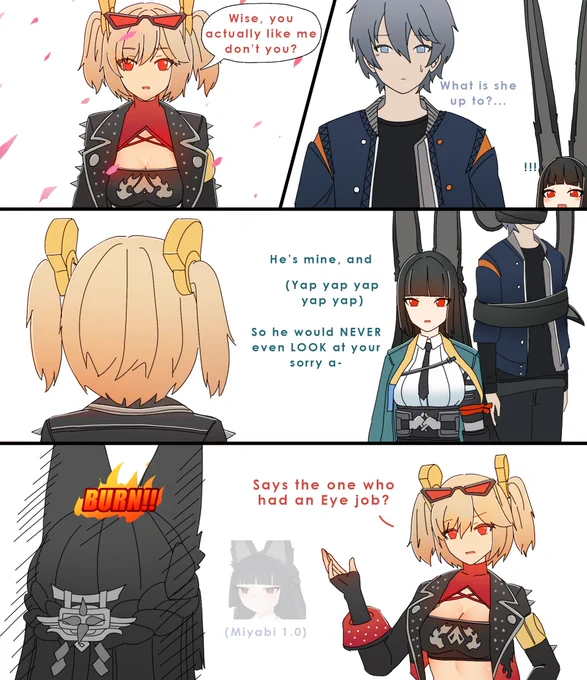 Love triangle in New Eridu is ruthless 💀
#zzzero #Burnice 