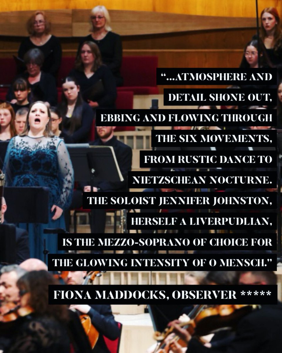 Jennifer Johnston (@jjohnstonmezzo) on Twitter photo A 5* review from <a href="/FionaMaddocks/">Fiona Maddocks</a>
in The Observer for Mahler 3 with <a href="/DGarciaHindoyan/">Domingo Hindoyan</a> and <a href="/liverpoolphil/">Royal Liverpool Philharmonic</a> last week. It was a special night. A 5* review from <a href="/FionaMaddocks/">Fiona Maddocks</a>
in The Observer for Mahler 3 with <a href="/DGarciaHindoyan/">Domingo Hindoyan</a> and <a href="/liverpoolphil/">Royal Liverpool Philharmonic</a> last week. It was a special night.