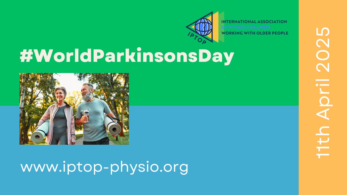 Today is #WorldParkinsonsDay
We are going to share a series of resources that will help physiotherapists working with older people living with Parkinson’s. Keep an eye on all of our social media feeds through the day!  #BlueSky #Instagram #Facebook #LinkedIn